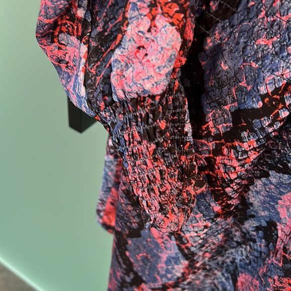 Parker Pink Purple and Black Snakeskin Dress XL - Picture 6 of 6